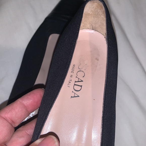 ESCADA size 9B black two tone leather shoes / flats in Lightly worn condition - Picture 5 of 7